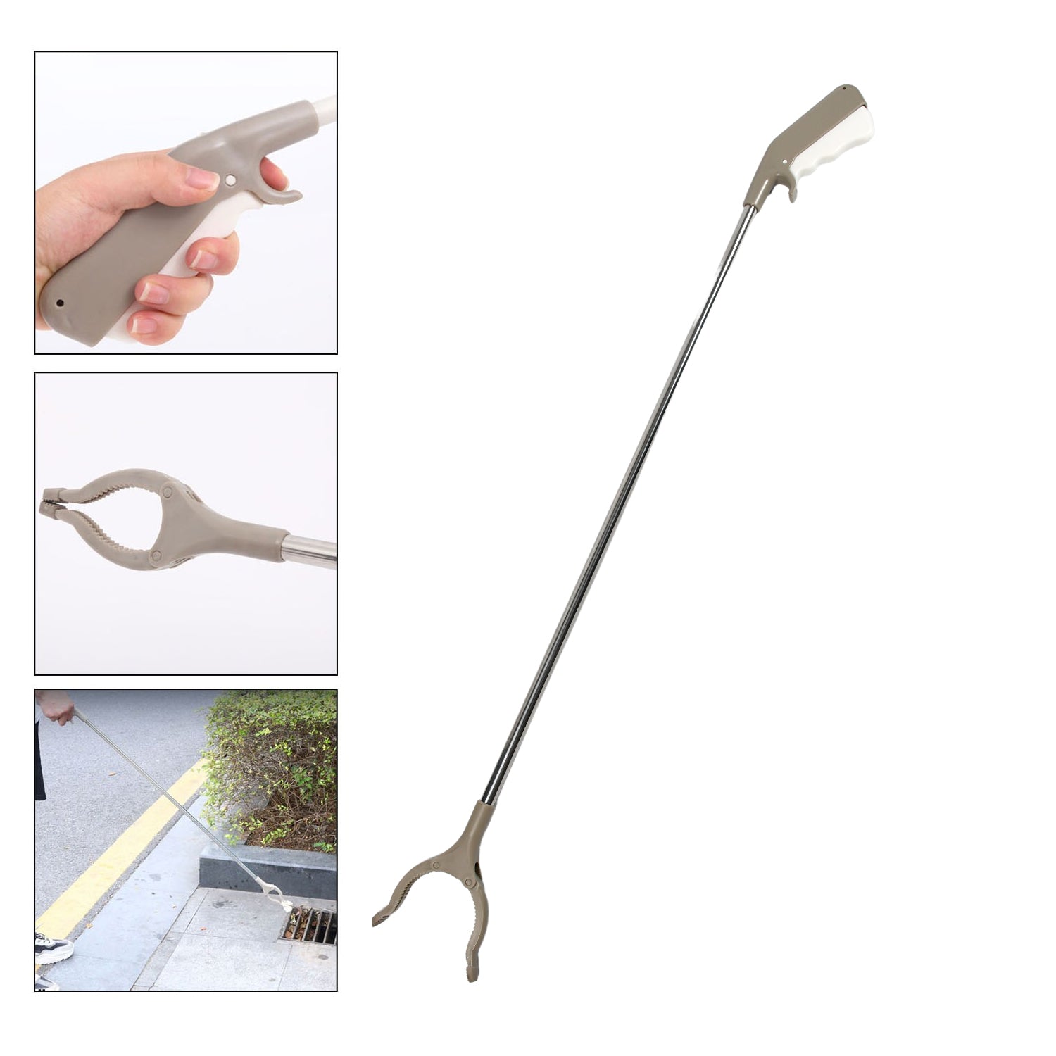 7534 GARBAGE LIFTER TOOL KITCHEN PICKER CLAW PICK UP RUBBISH HELPING HAND TOOL GARBAGE PICKER FLEXIBLE LIGHTWEIGHT TOOL DeoDap 7534 GARBAGE LIFTER TOOL KITCHEN PICKER CLAW PICK UP RUBBISH HELPING HAND TOOL GARBAGE PICKER FLEXIBLE LIGHTWEIGHT TOOL DeoDap